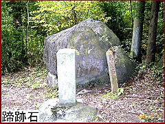 樋沢神社の蹄跡石