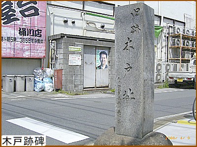 木戸跡碑