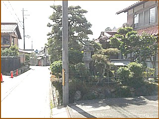 原村一里塚跡付近