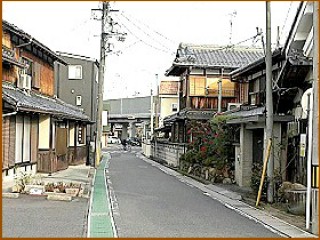 野洲一里塚付近