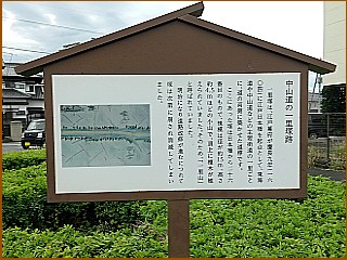 倉賀野一里塚跡の説明板