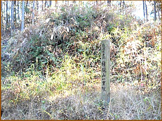 権現山一里塚　左塚