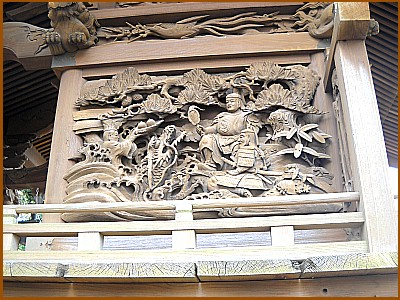 大和田時平神社の彫刻