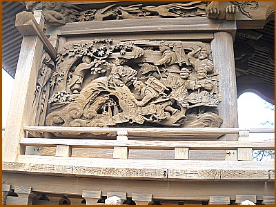 大和田時平神社の彫刻